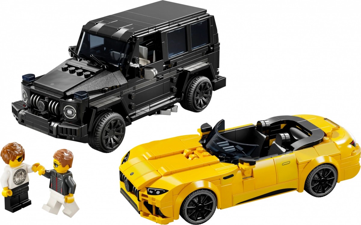 76924 lego® speed champions automobiliai mercedes-amg g 63 ir mercedes-amg sl 63