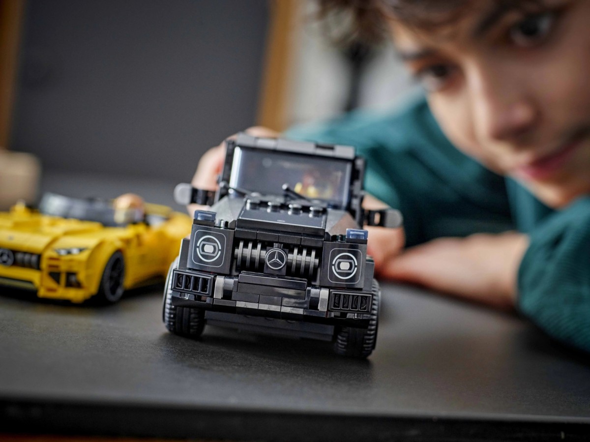 76924 lego® speed champions automobiliai mercedes-amg g 63 ir mercedes-amg sl 63