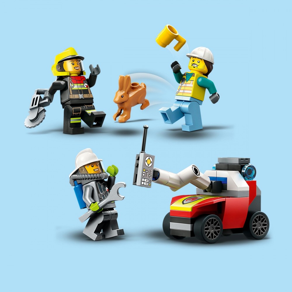 Konstruktorius gaisrinės tarnybos visureigis lego city