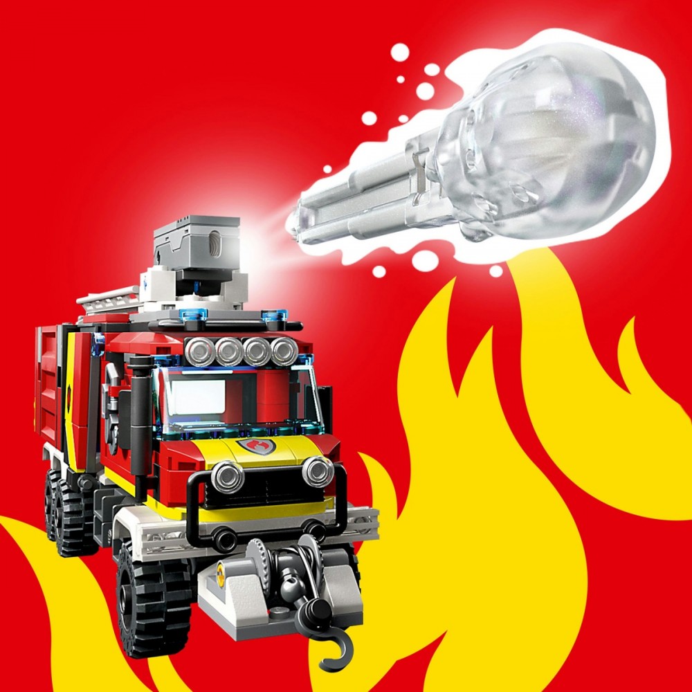 Konstruktorius gaisrinės tarnybos visureigis lego city