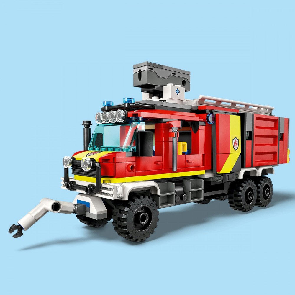 Konstruktorius gaisrinės tarnybos visureigis lego city