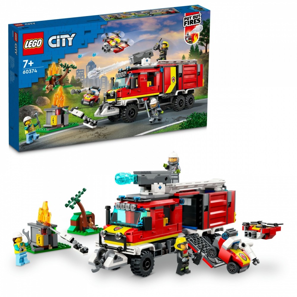 Konstruktorius gaisrinės tarnybos visureigis lego city