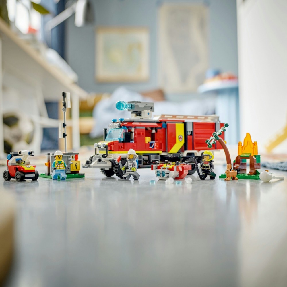 Konstruktorius gaisrinės tarnybos visureigis lego city