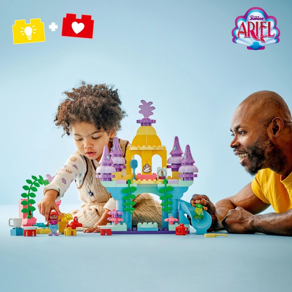 10435 lego® duplo magiški arielės povandeniniai rūmai