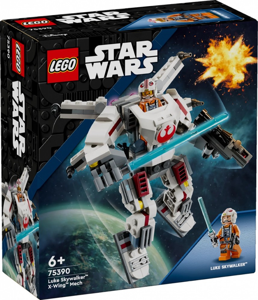75390 lego® star wars luko skaivokerio „x-wing™“ robotas