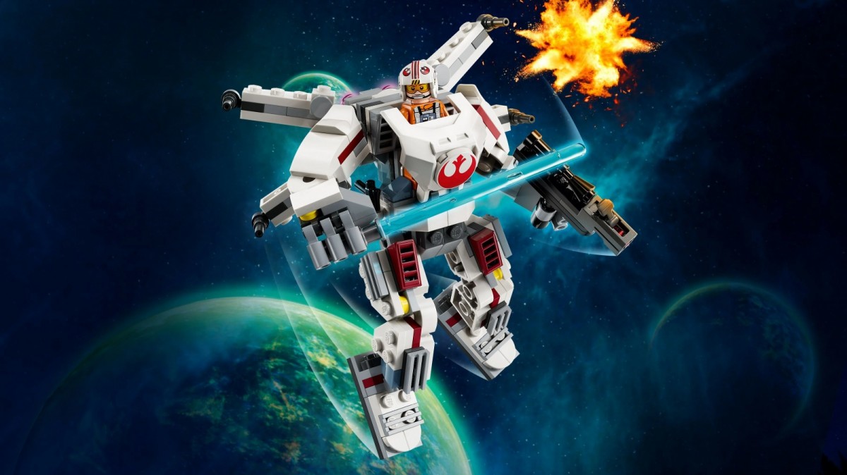 75390 lego® star wars luko skaivokerio „x-wing™“ robotas