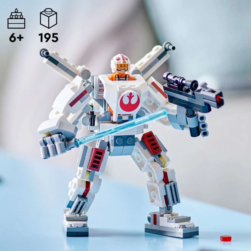 75390 lego® star wars luko skaivokerio „x-wing™“ robotas