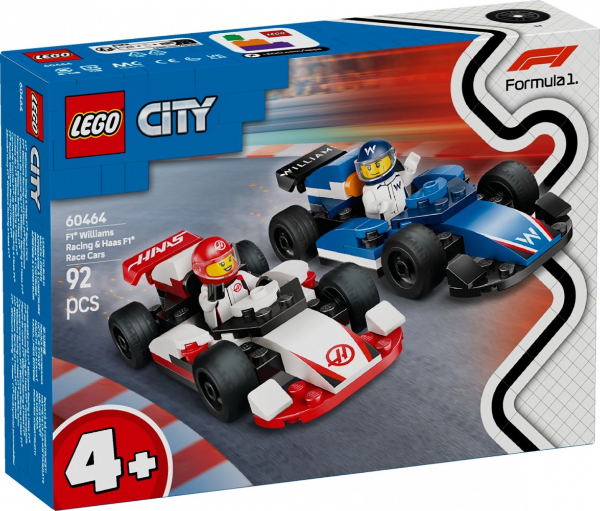 Lego® city f1 bolidai williams racing ir haas f1