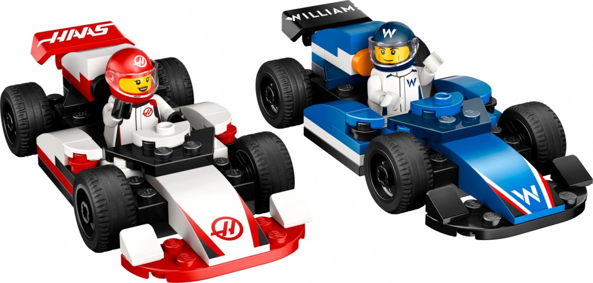 Lego® city f1 bolidai williams racing ir haas f1