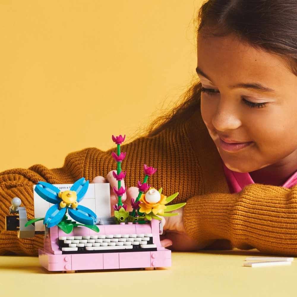 Konstruktorius lego® creator rašomoji mašinėlė su gėlėmis