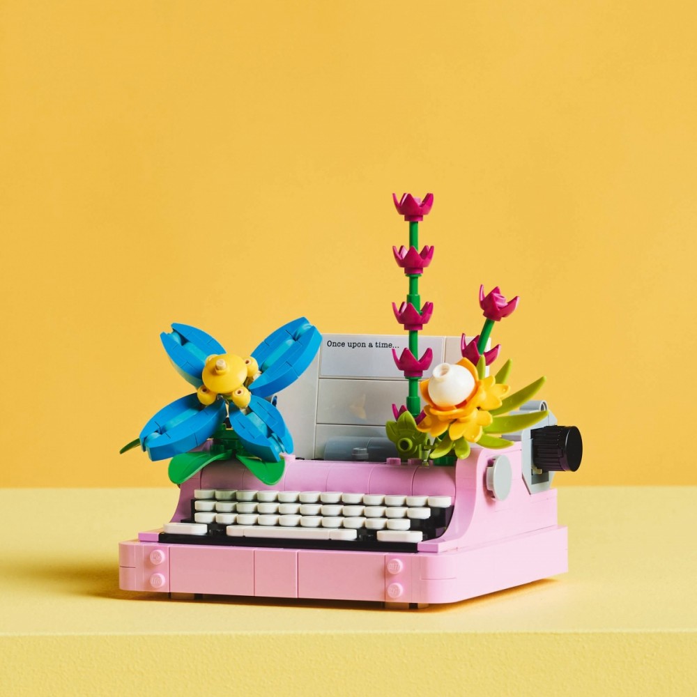 Konstruktorius lego® creator rašomoji mašinėlė su gėlėmis