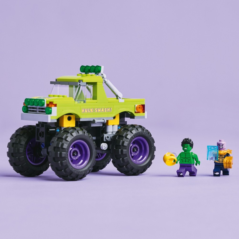 Lego marvel monstrinis sunkvežimis: hulkas prieš thanosą