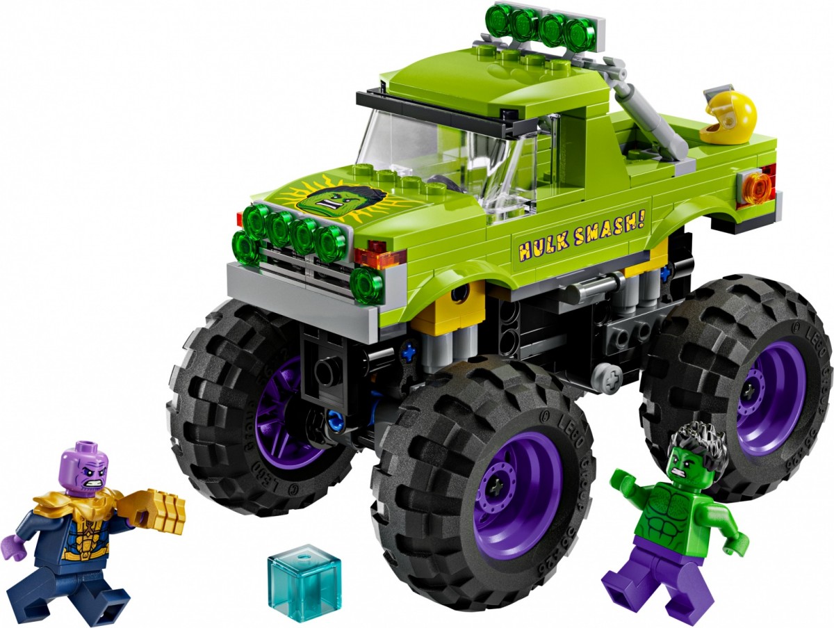 Lego marvel monstrinis sunkvežimis: hulkas prieš thanosą