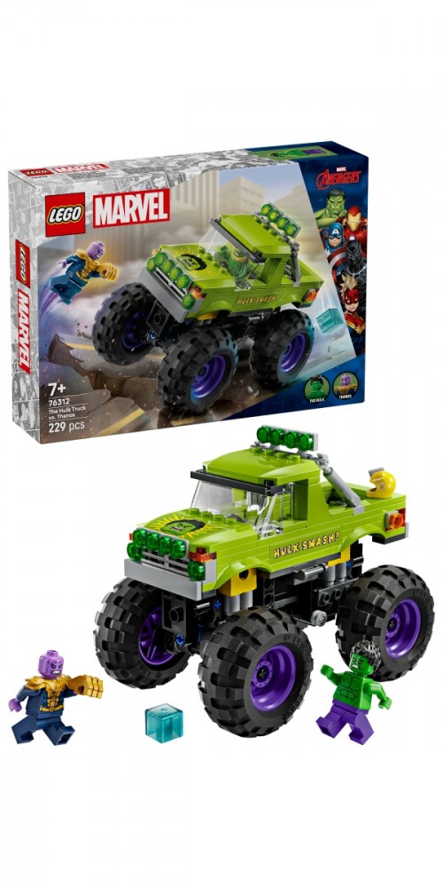 Lego marvel monstrinis sunkvežimis: hulkas prieš thanosą