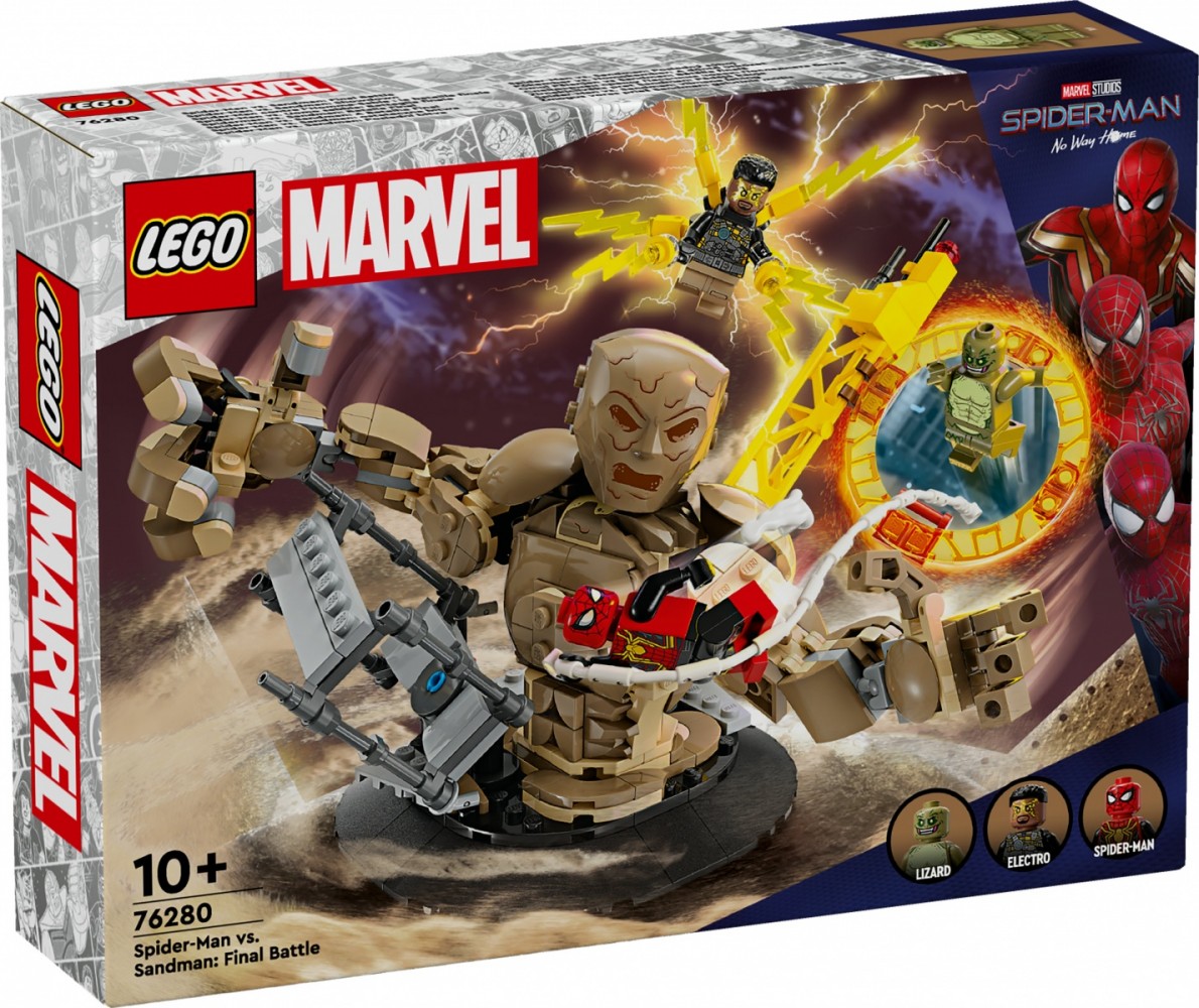 Žmogus voras prieš smėlio žmogų: galutinė kova, lego, spalvota