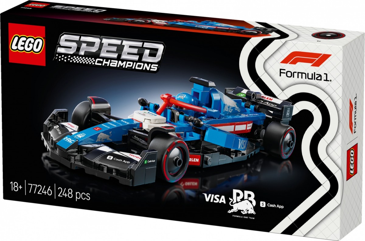 77246 lego® speed champions f1® lenktyninis automobilis visa cash app rb vcarb 01