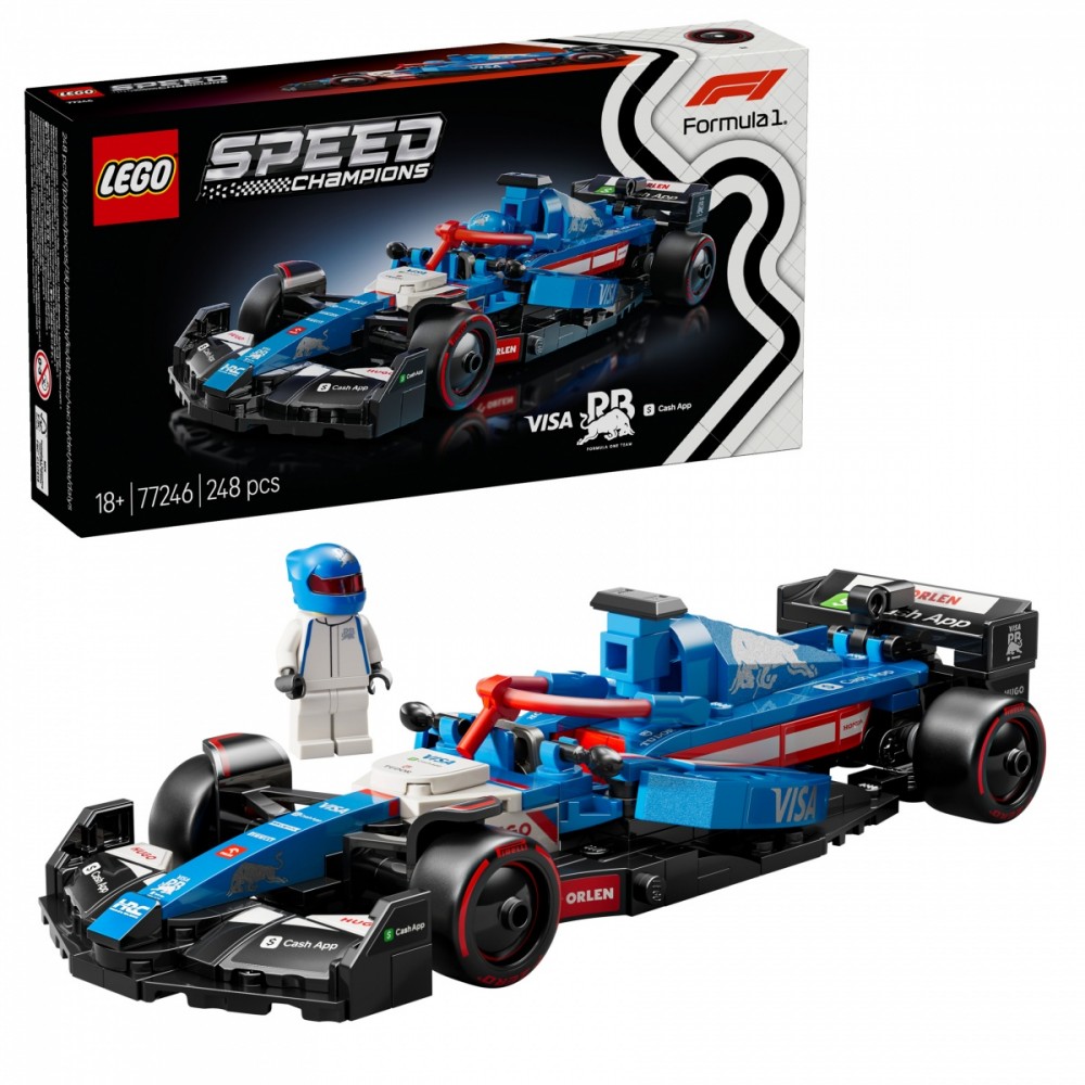 77246 lego® speed champions f1® lenktyninis automobilis visa cash app rb vcarb 01