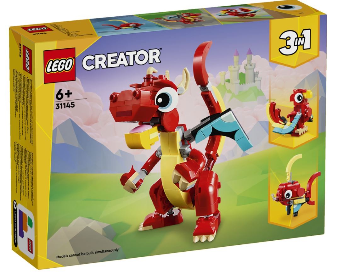 Raudonasis Drakonas Rinkinys Vaikams, Lego Creator