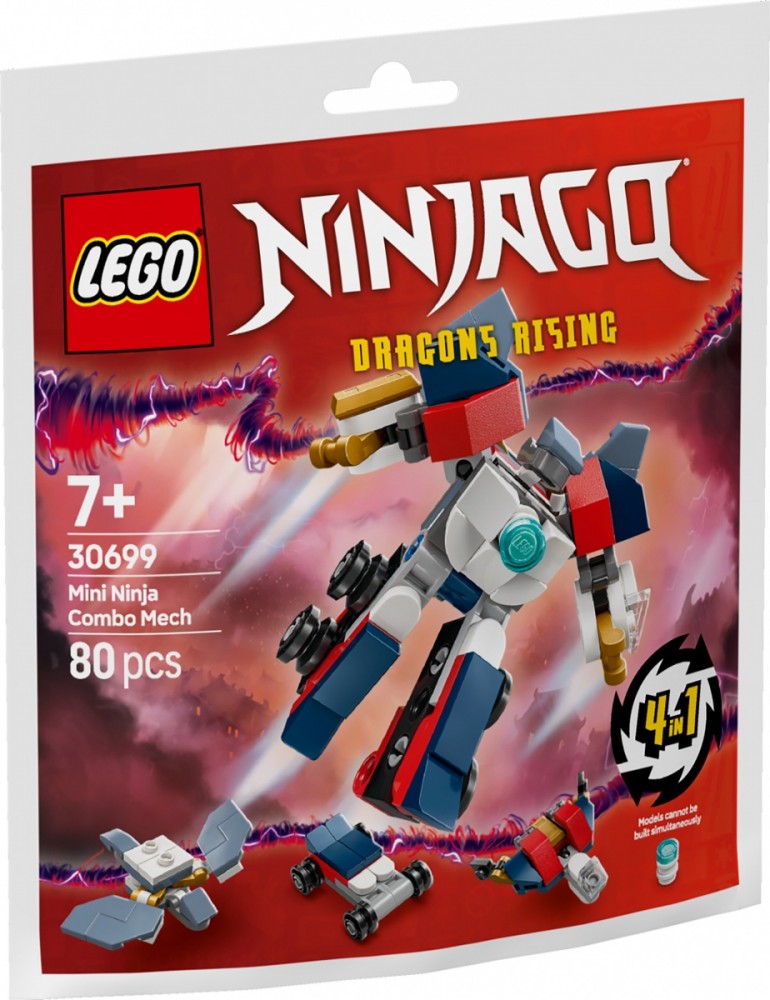 Konstravimo rinkinys ninjago: daugiafunkcinis mini mechaninis ninja