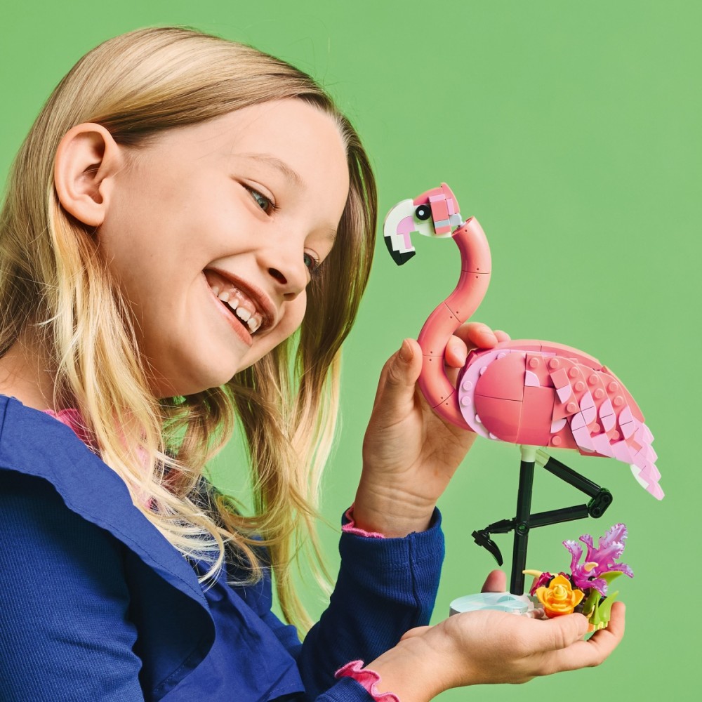 Laukiniai gyvūnai: flamingas, lego® creator