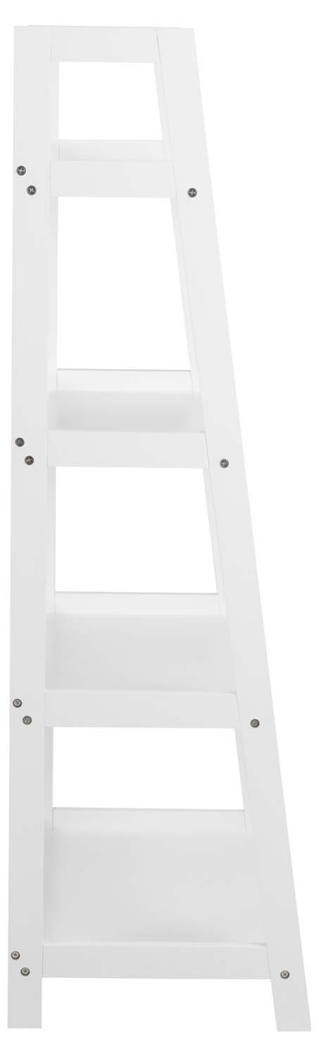 Grāmatu plaukts ar 4 plauktiem, balts, 63 × 40 × 130 cm 3