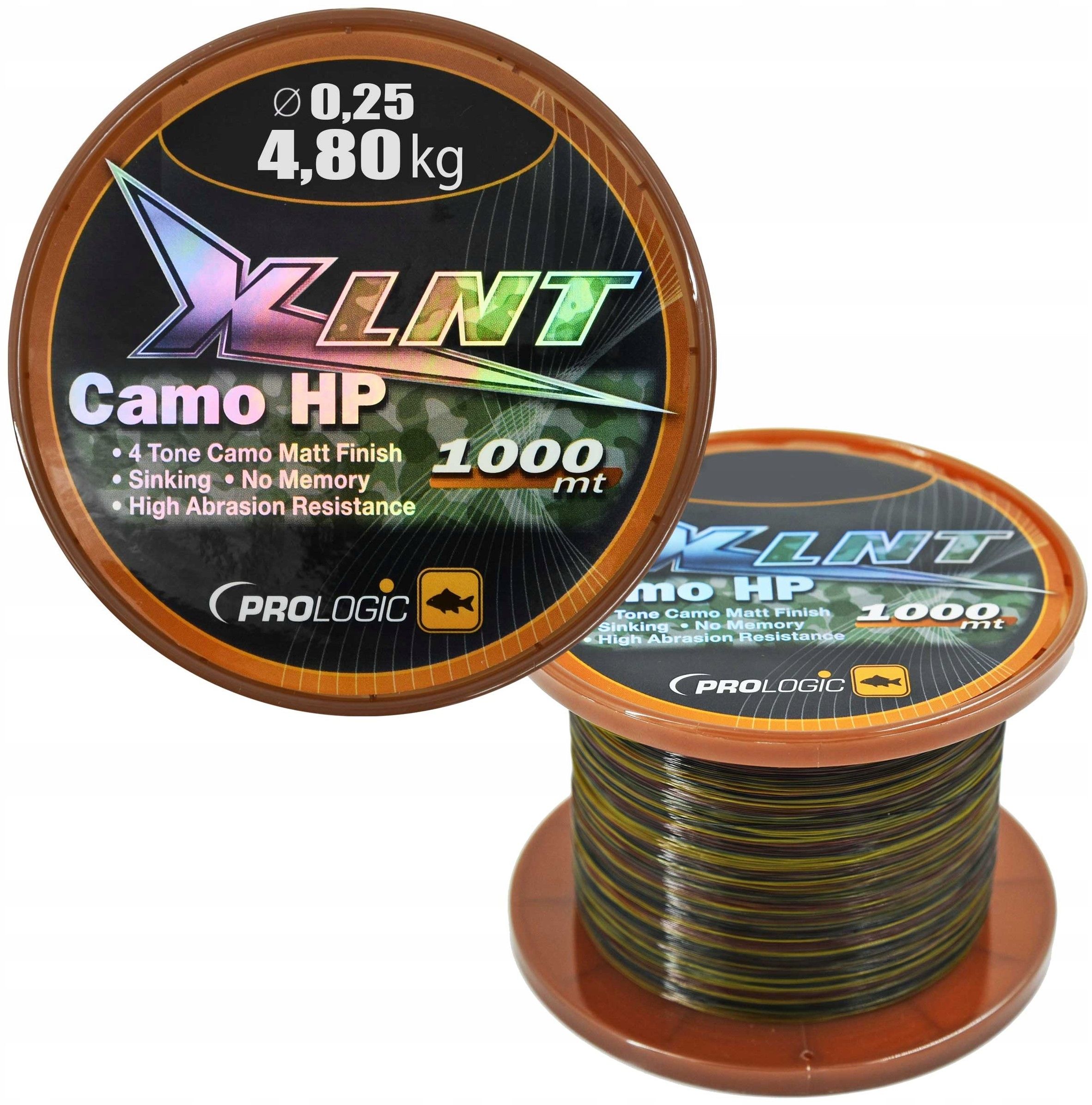 Valas Prologic XLNT HP 1000m 10lbs 4.8kg 0.25mm Camo (44690)