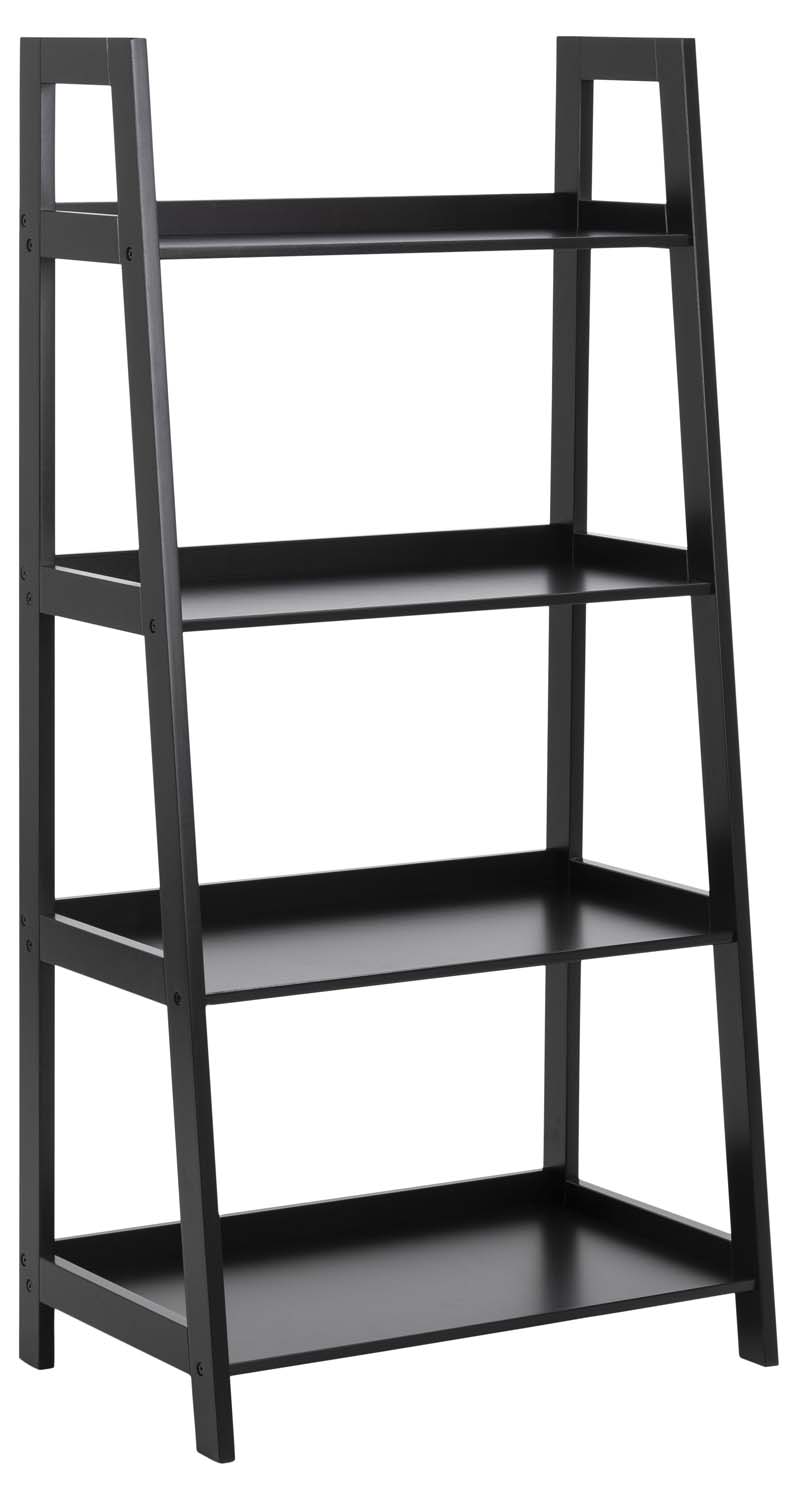 Grāmatu plaukts, melns, 63 × 40 × 130 cm