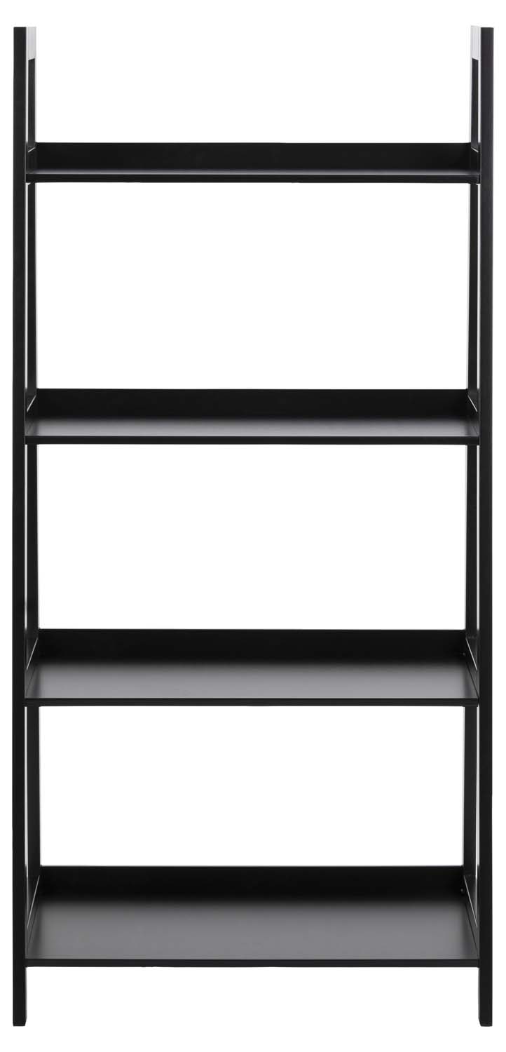 Grāmatu plaukts, melns, 63 × 40 × 130 cm 2