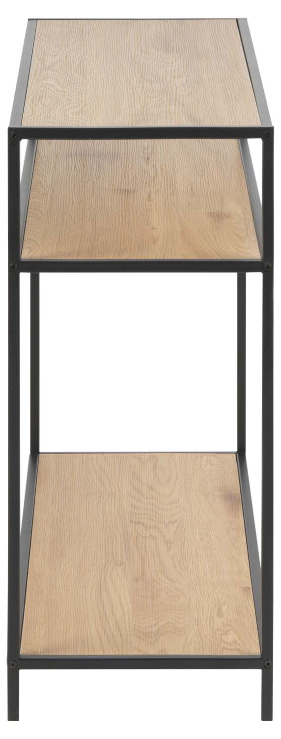 Konsoles galds SEAFORD ar plauktiem, Sonoma ozola, 100 x 35 x 79 cm 3