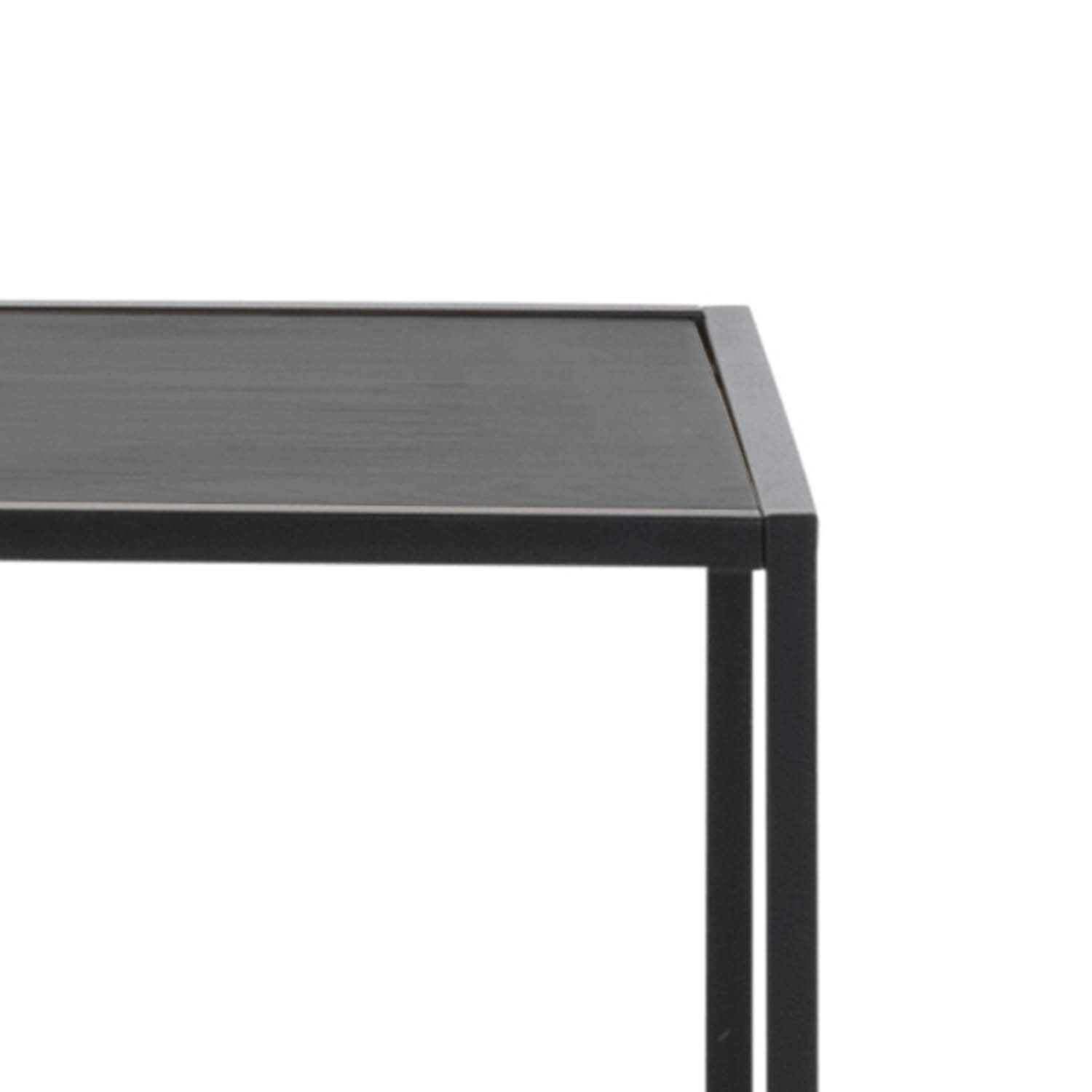 Plaukts ar 5 asimetriskām plauktām, melns, 114 × 35 × 185 cm 3
