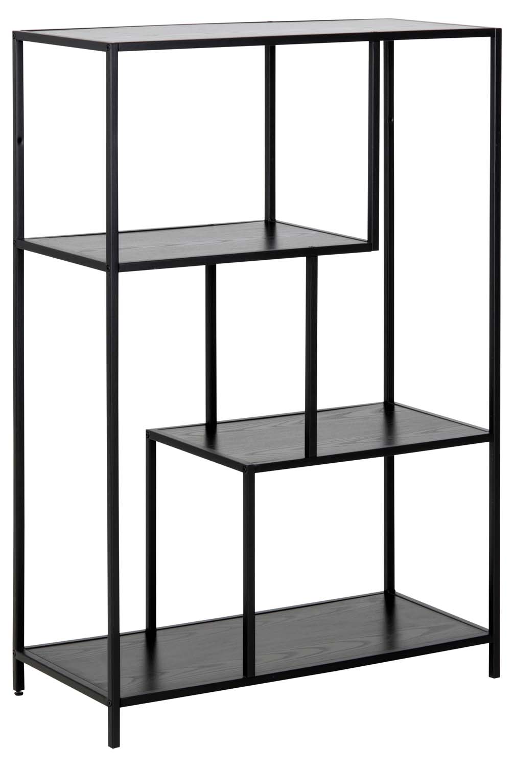 Plaukts, melns, 77 × 35 × 114 cm