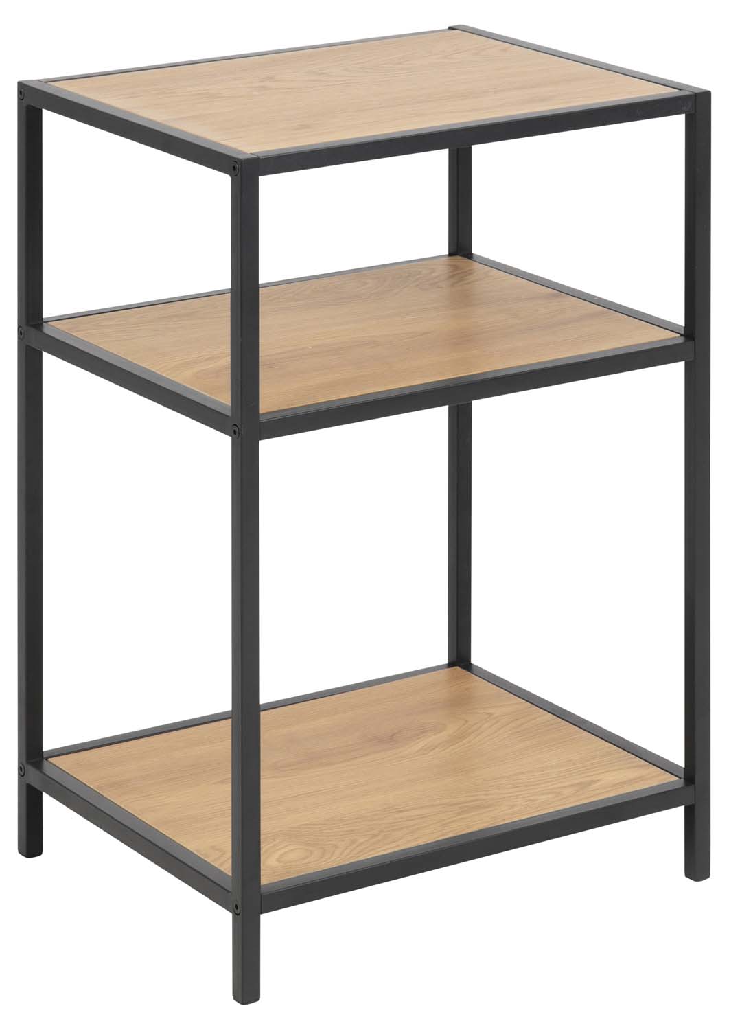 Kafijas galdiņš ar 2 plauktiem, ozola