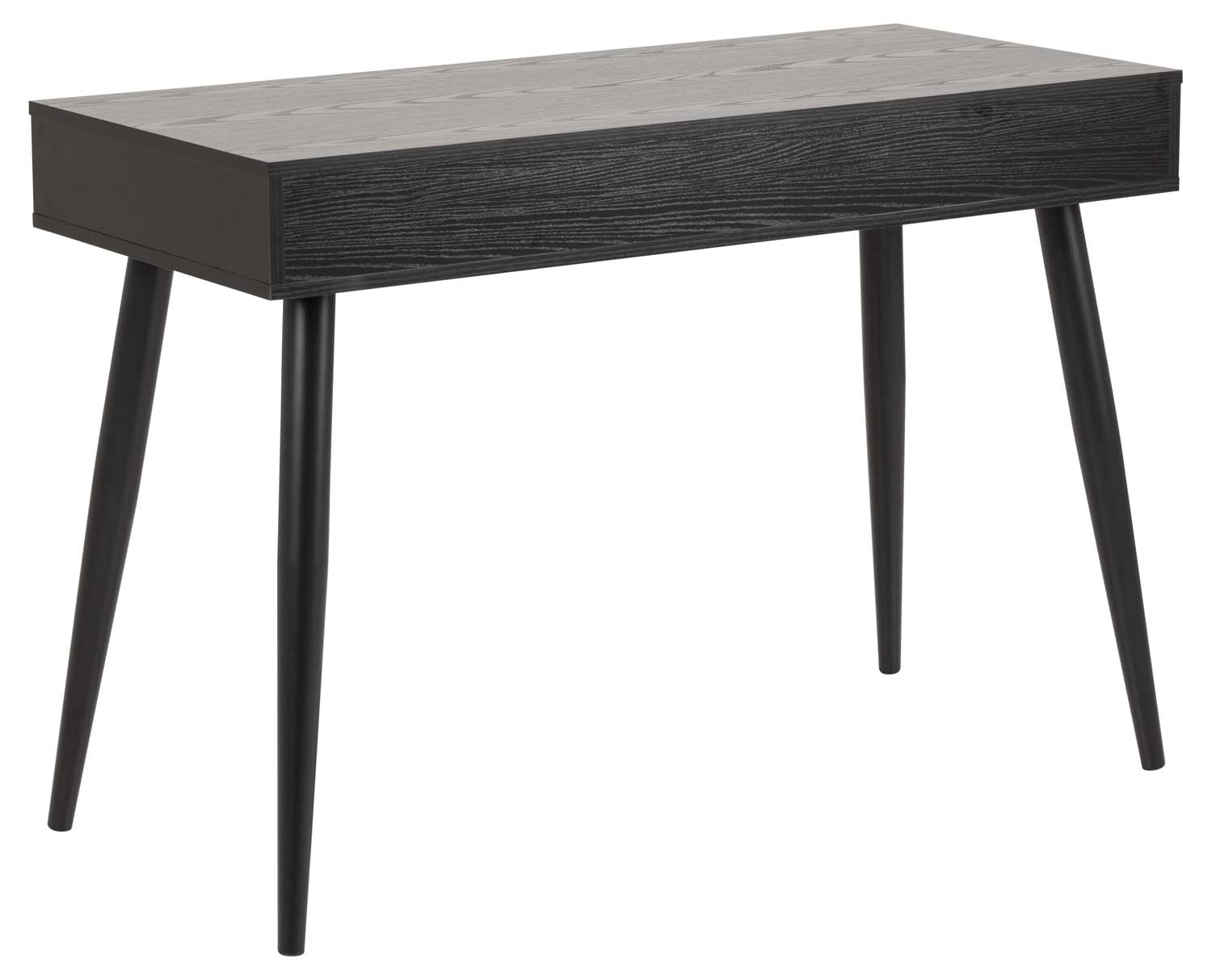 Konsolinis stalas su 3 stalčiais, juodo uosio, 110 × 50 × 77 cm 3