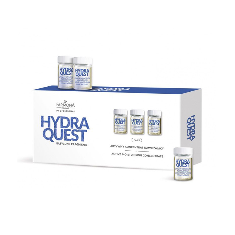 Aktyvus drėkinamasis koncentratas Farmona Hydra Quest, 5x5ml