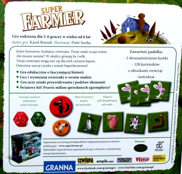 Stalo žaidimas granna superfarmer