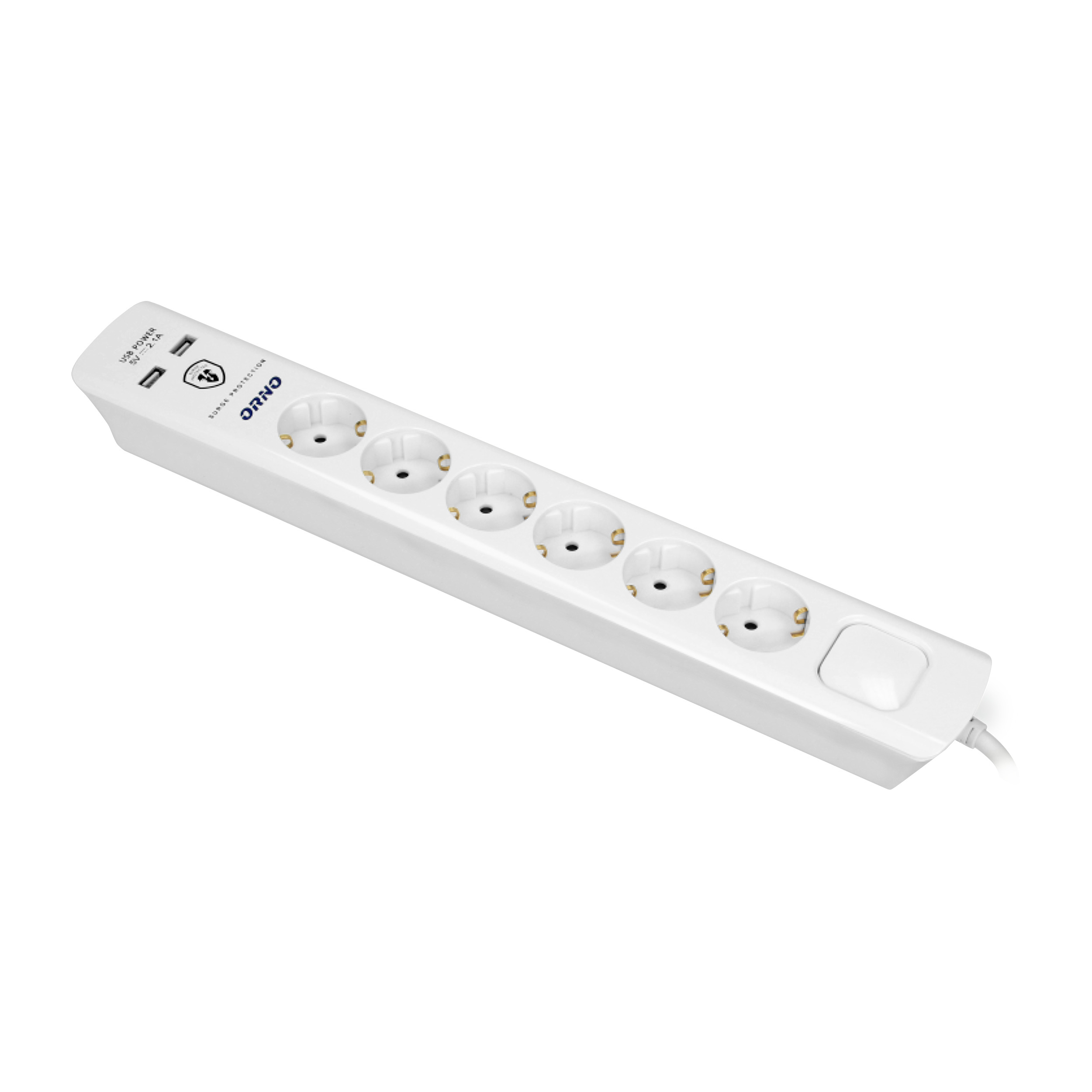 Antiperkrovos juosta su 6 lizdais ir usb jungtimis