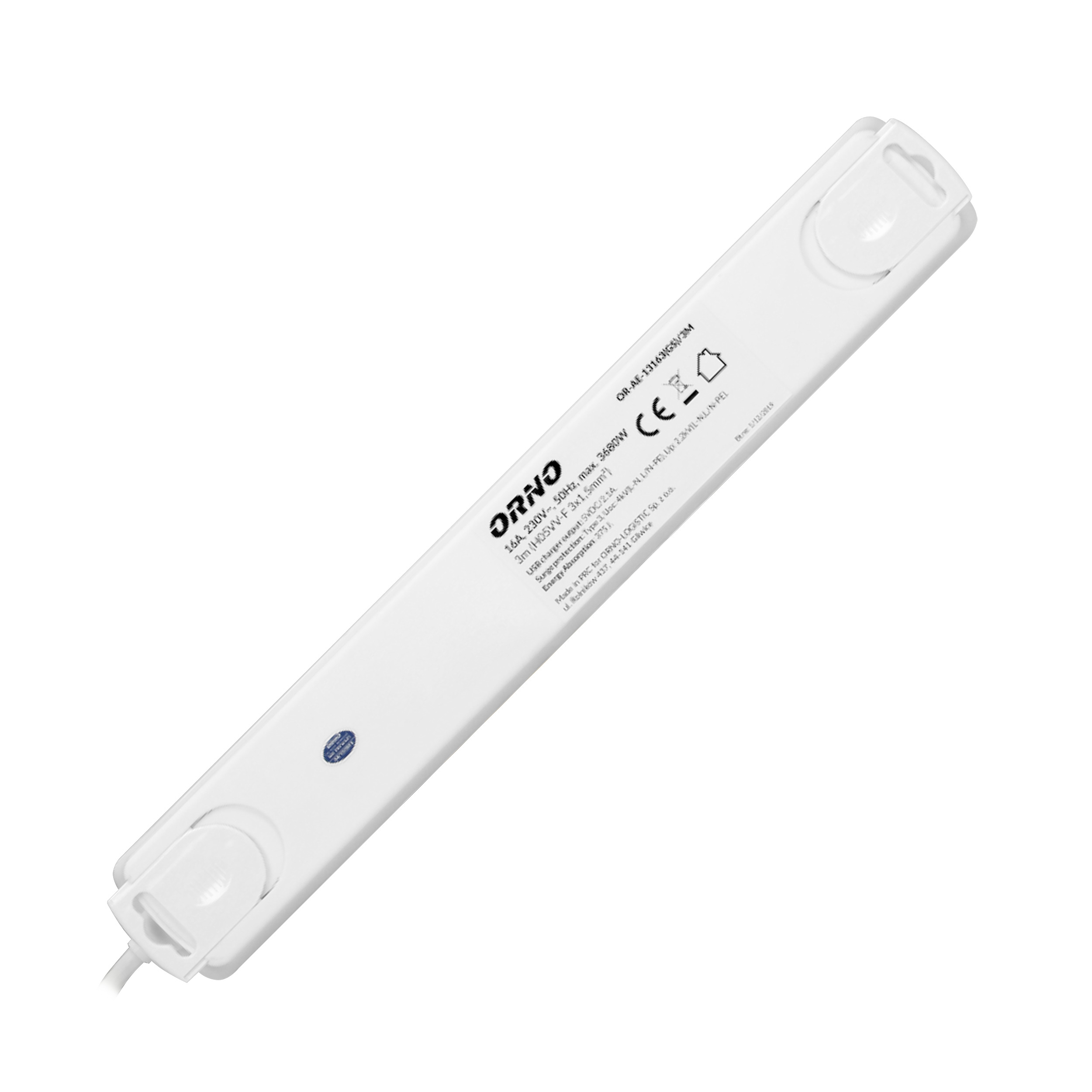 Antiperkrovos juosta su 6 lizdais ir usb jungtimis