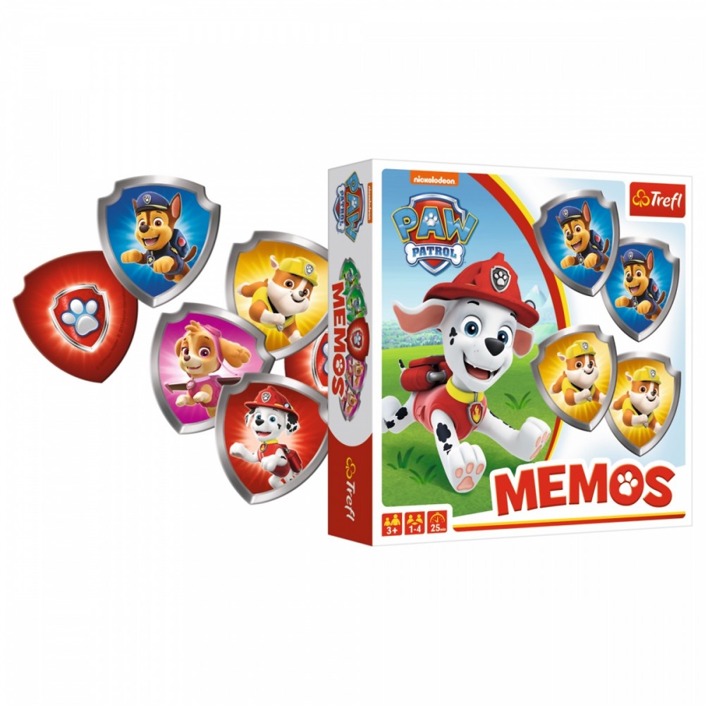 Atminties lavinimo kortelės trefl šunyčiai patruliai (paw patrol)