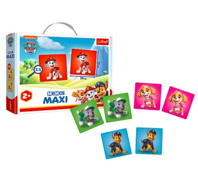 Atminties (memo) kortelės šunyčiai patruliai (paw patrol) trefl