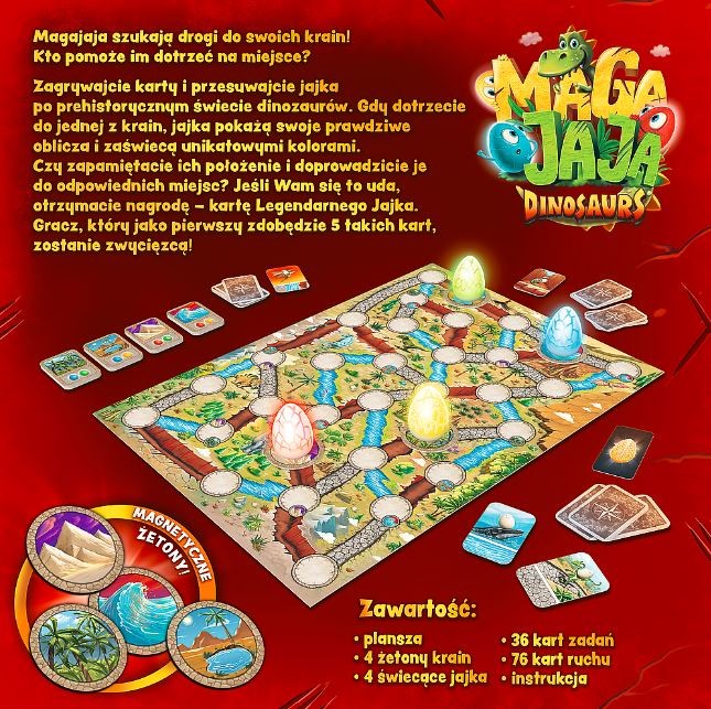 Šeimos stalo žaidimas magajaja dinosaurs 6+