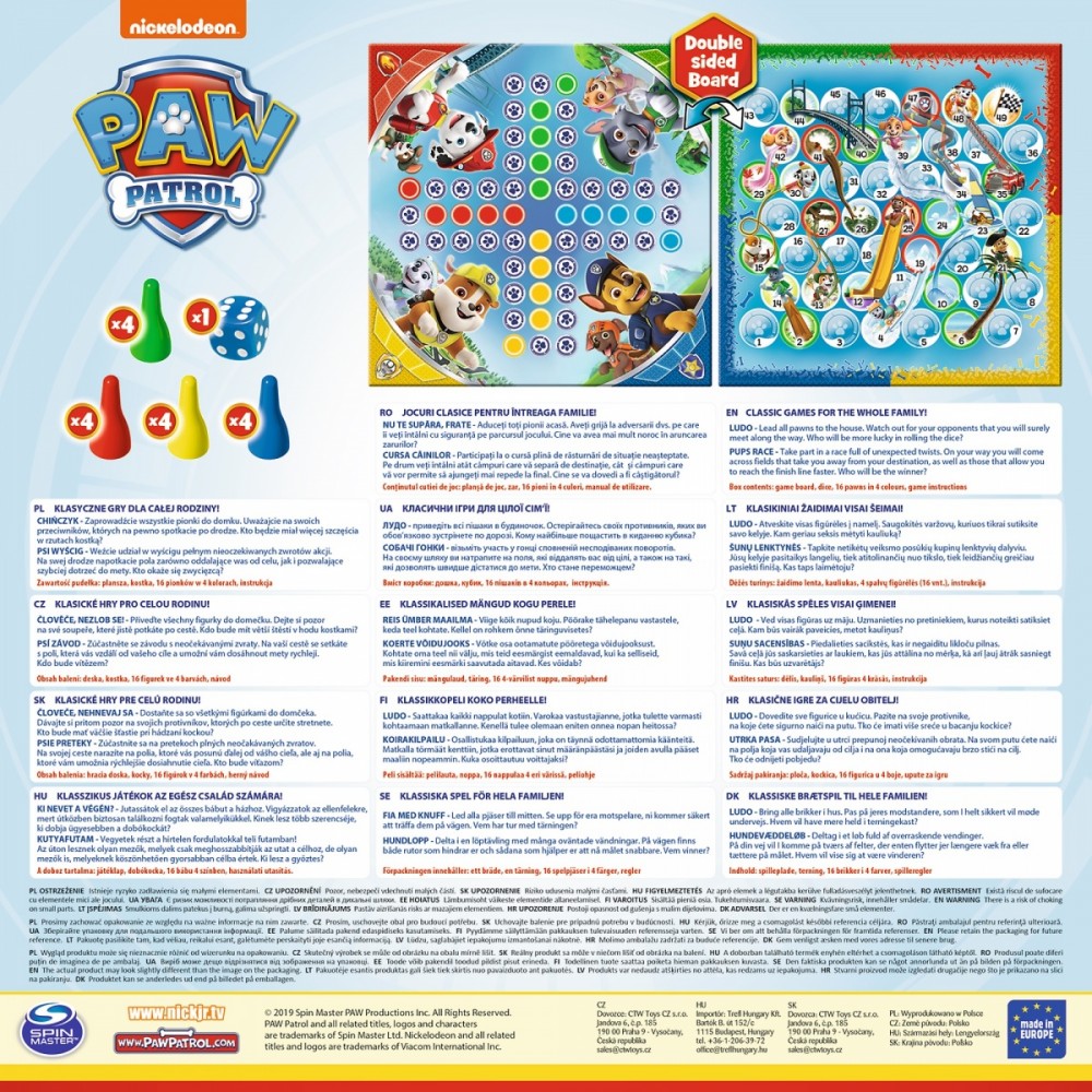Žaidimų rinkinys 2 in 1 Trefl Šunyčiai Patruliai (Paw Patrol)