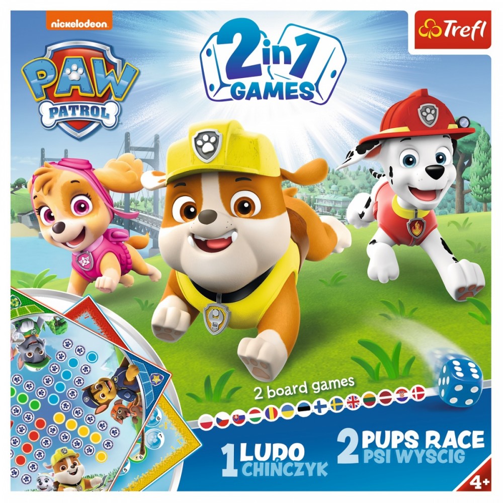 Žaidimų rinkinys 2 in 1 Trefl Šunyčiai Patruliai (Paw Patrol) 3