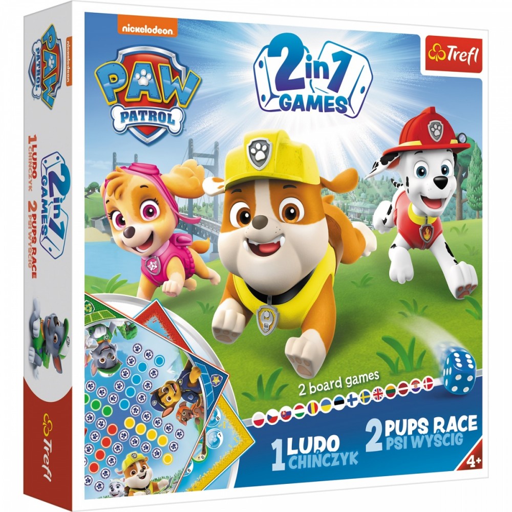 Žaidimų rinkinys 2 in 1 Trefl Šunyčiai Patruliai (Paw Patrol)