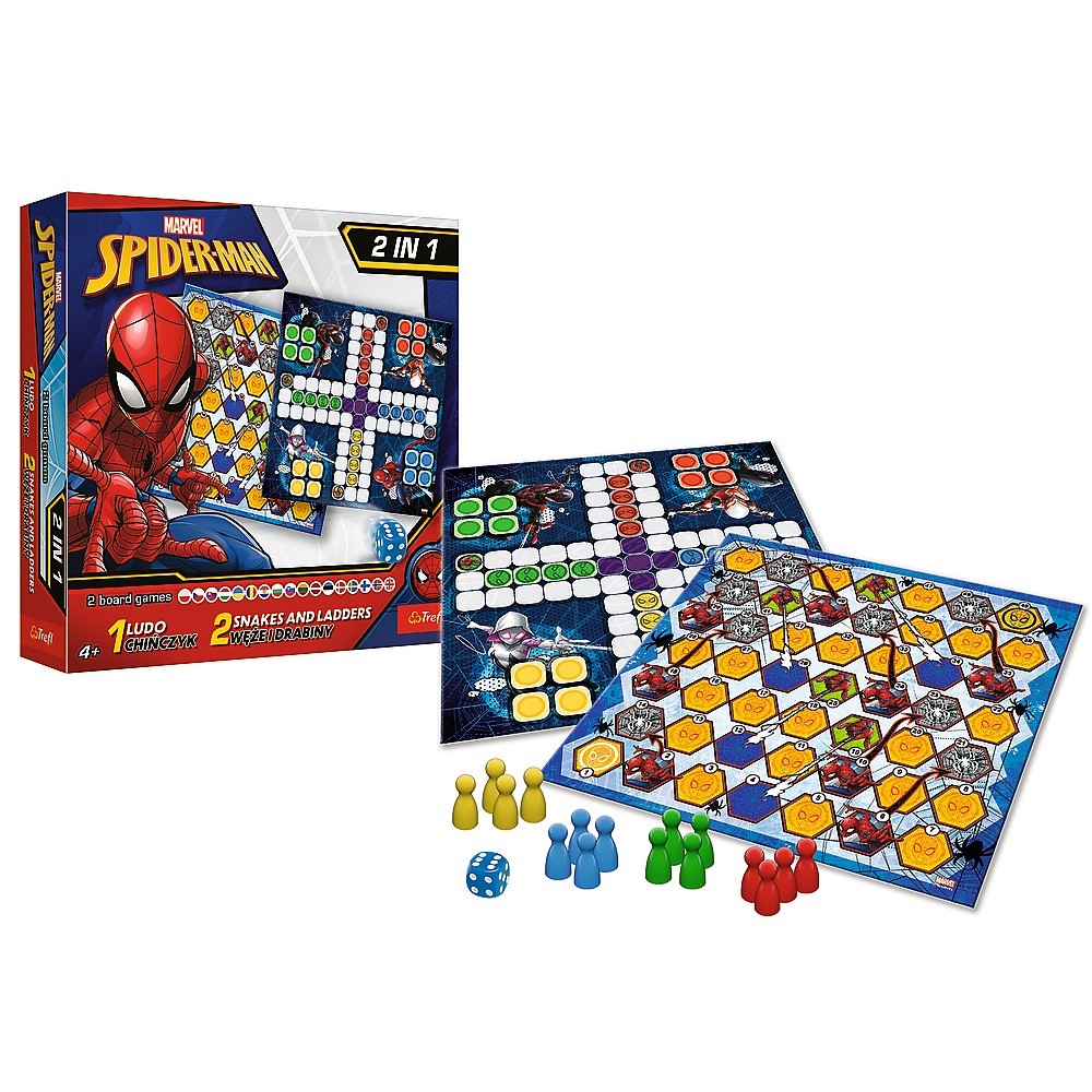 Stalo žaidimas spider man trefl 2in1