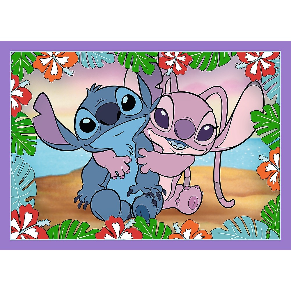 Dėlionė 4-in-1 Lilo ir Stičas