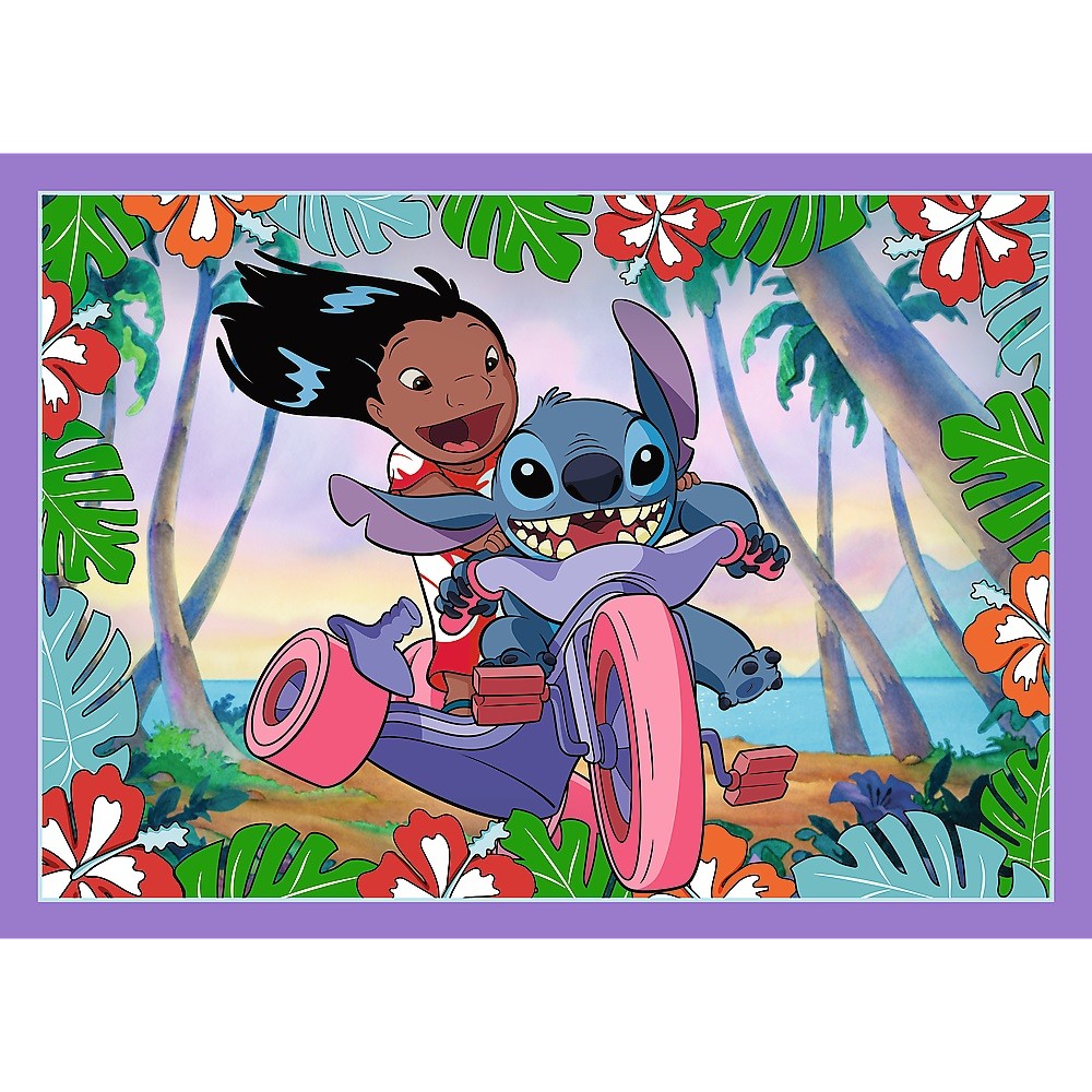 Dėlionė 4-in-1 Lilo ir Stičas 3