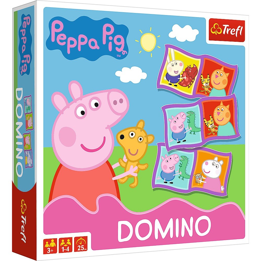Stalo žaidimas domino peppa pig