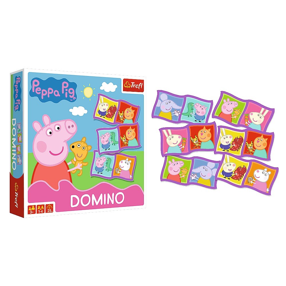 Stalo žaidimas domino peppa pig