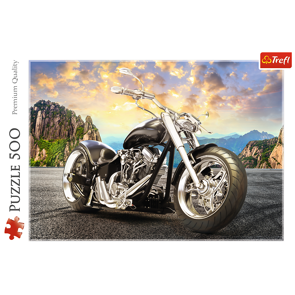 Dėlionė juodas motociklas 500 vnt. 2
