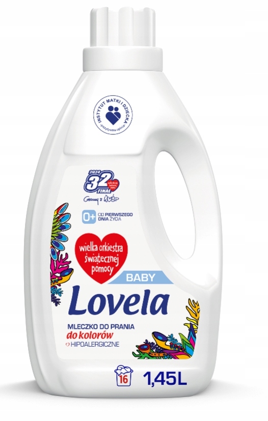 Lovela skystas skalbiklis Baby Liquid Color, 1.45 l